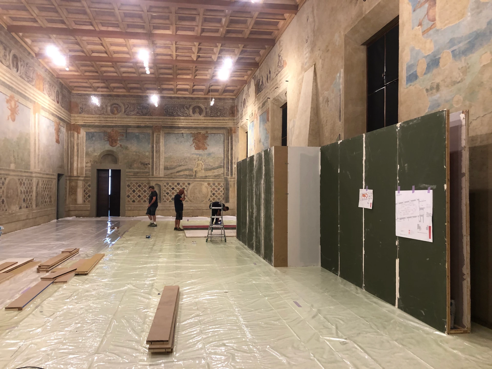 Allestimento in corso
